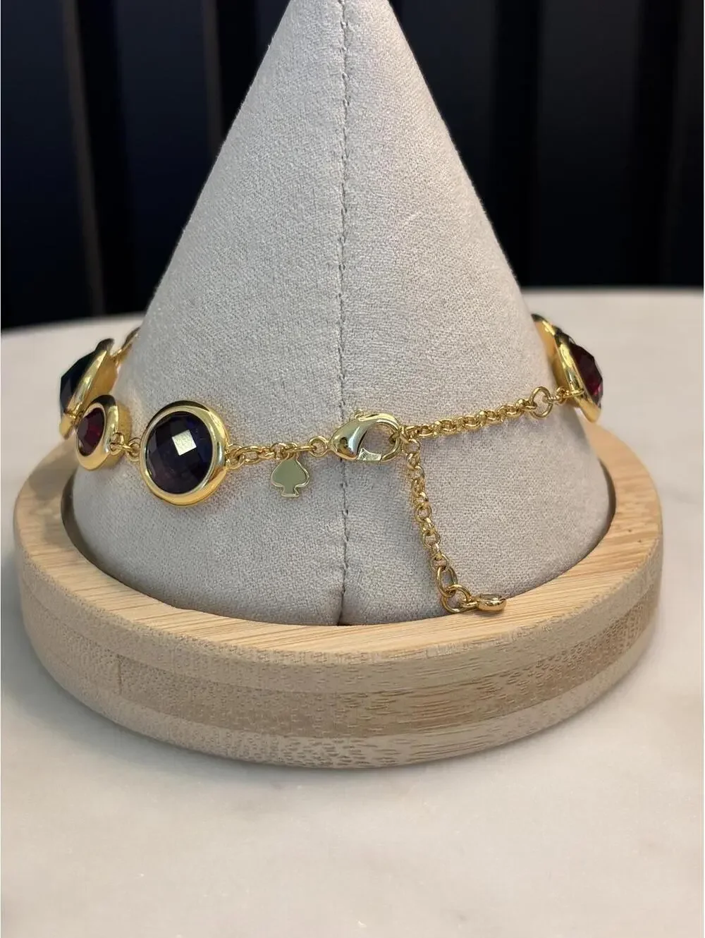 Kate Spade Gold Tone Multi-Color Stone Bracelet - Picture 3 of 5